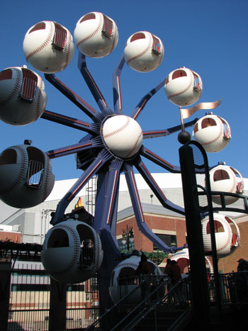 Comerica Park Ferris Wheel: The Fly Ball Ferris Wheel is in the left field  concourse 