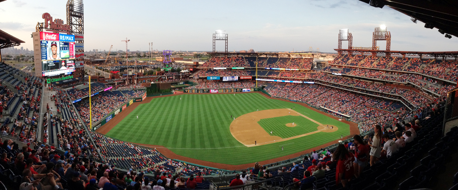 Philadelphia Phillies – July 27, 2019 + Sightseeing and Cheesesteaks – July  28, 2019